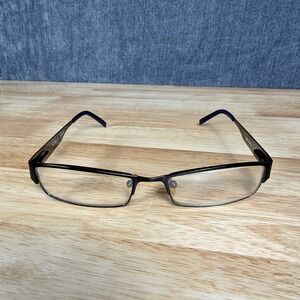 Robert Mitchel RM 1006 N Eyeglasses Mens 55-18-140 Black Rectangular Frames only